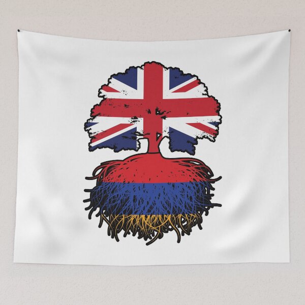 Item preview, Armenia Armenian British UK United Kingdom Britain Tree Roots Flag designed and sold by FlagX.