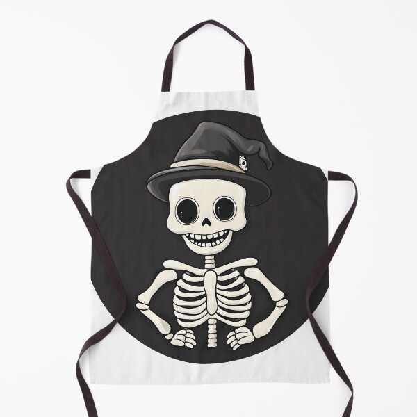 Item preview, Happy Skeleton with Halloween Hat designed and sold by CharmingQuill.