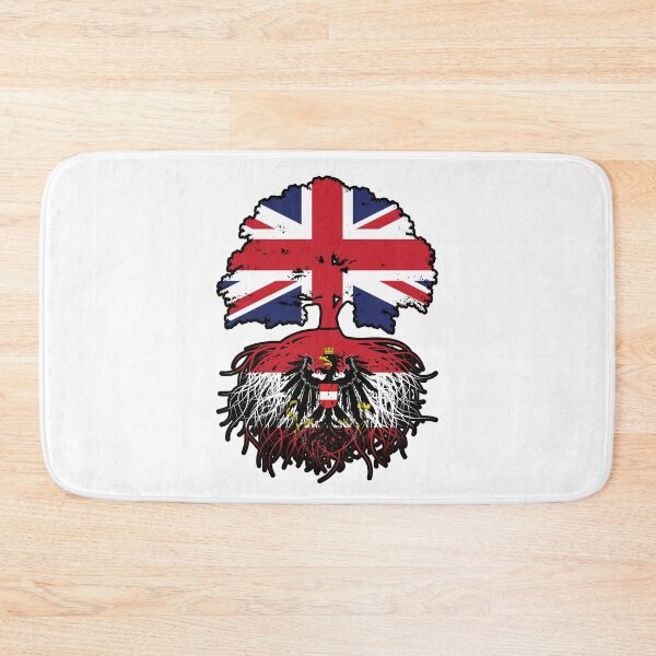 Item preview, Austria Austrian British UK United Kingdom Britain Tree Roots Flag designed and sold by FlagX.