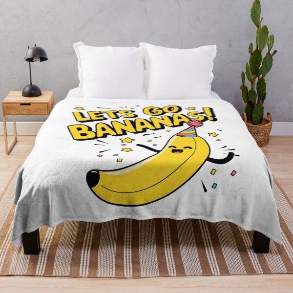 Item preview, Let's Go Bananas! Cute Banana Pun designed and sold by PMCreative.