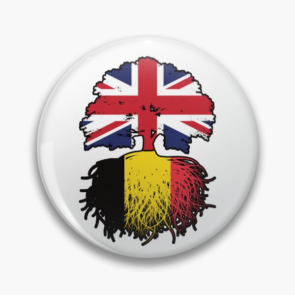 Item preview, Belgium Belgian British UK United Kingdom Britain Tree Roots Flag designed and sold by FlagX.