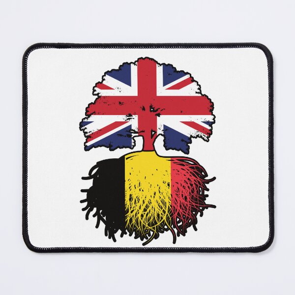 Item preview, Belgium Belgian British UK United Kingdom Britain Tree Roots Flag designed and sold by FlagX.