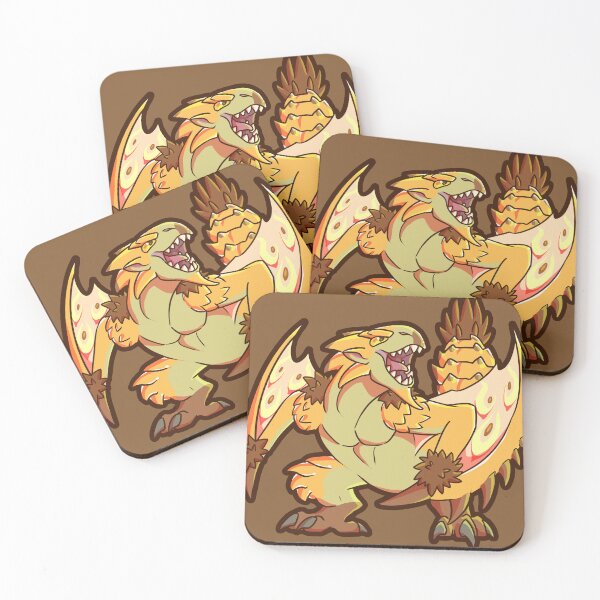 Artikelvorschau, Monster Hunter Chibs – Goldenes Rathian entworfen und verkauft von SoapyGrenade.