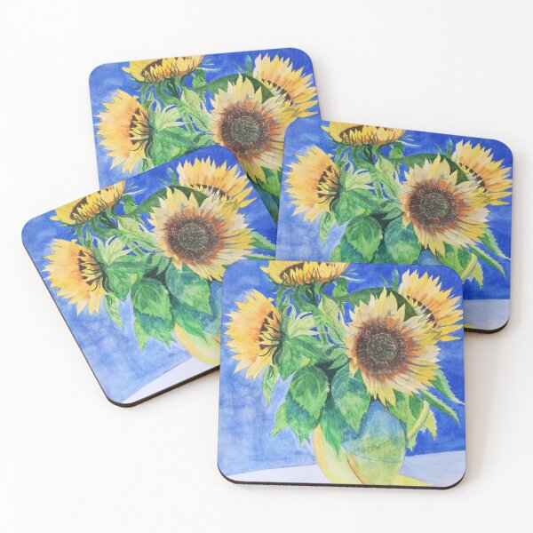 Item preview, Sunflowers in a yellow vase designed and sold by esvb.