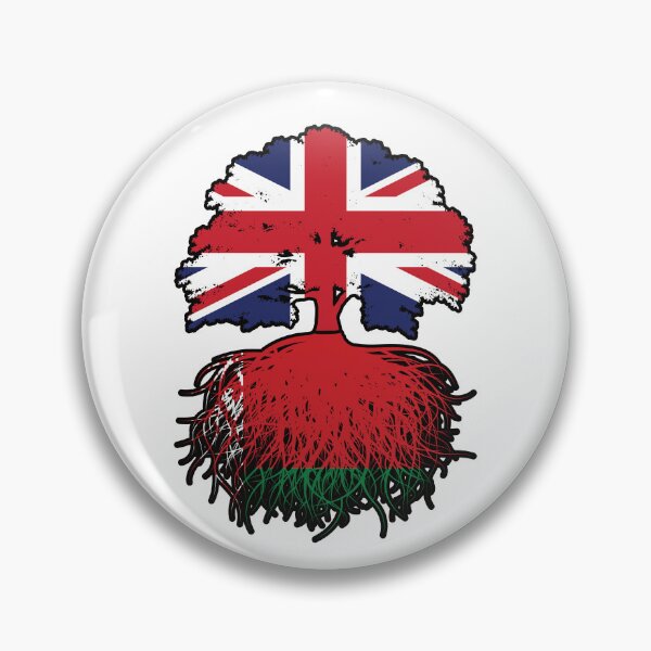 Item preview, Belarus Belarusian British UK United Kingdom Britain Tree Roots Flag designed and sold by FlagX.