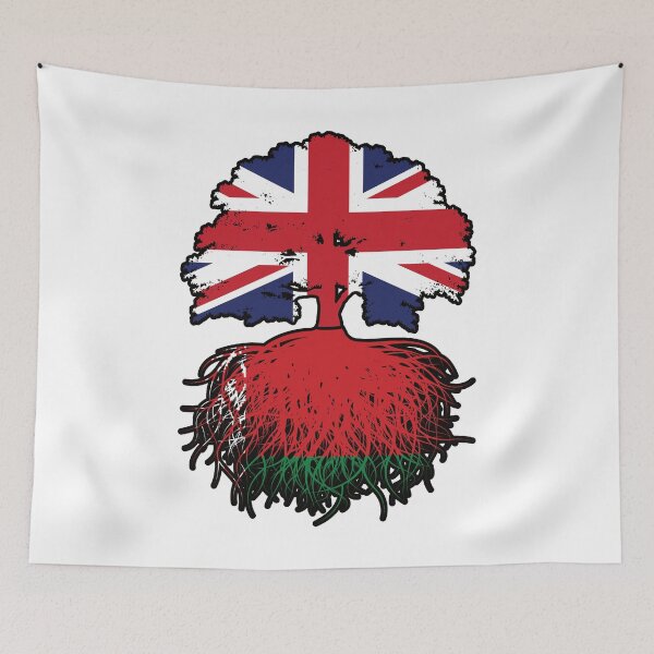Item preview, Belarus Belarusian British UK United Kingdom Britain Tree Roots Flag designed and sold by FlagX.