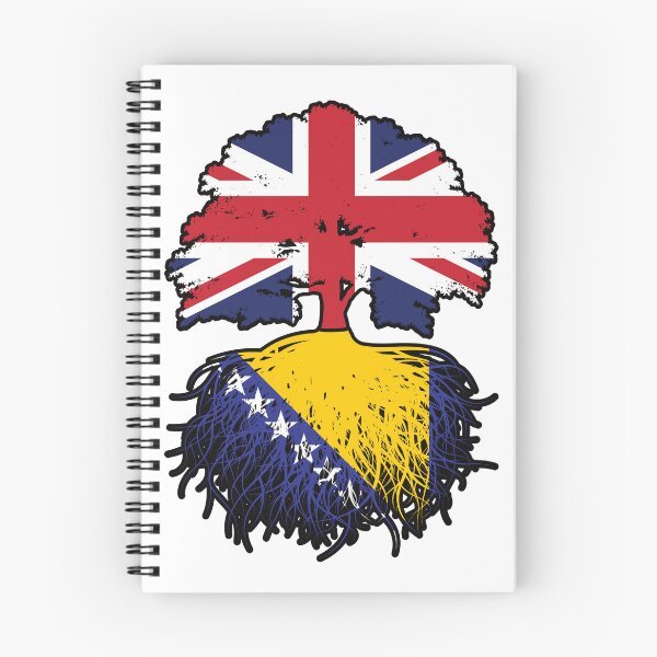 Item preview, Bosnia Bosnian British UK United Kingdom Britain Tree Roots Flag designed and sold by FlagX.