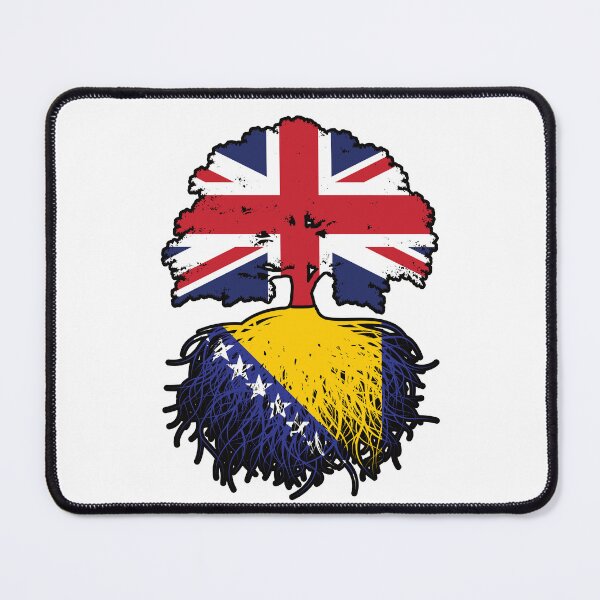 Item preview, Bosnia Bosnian British UK United Kingdom Britain Tree Roots Flag designed and sold by FlagX.