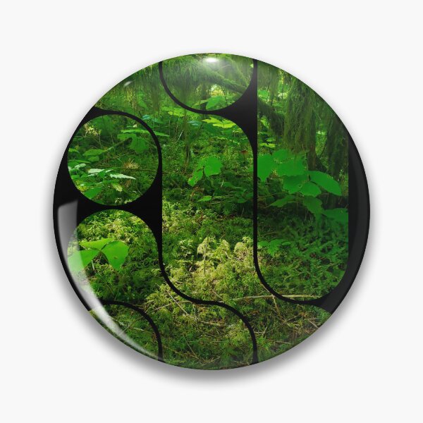 Item preview, BC Forest Photograph with Vintage Abstract Framing designed and sold by DandelionTee.