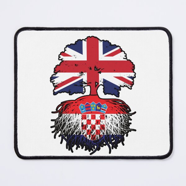 Item preview, Croatia Croatian British UK United Kingdom Britain Tree Roots Flag designed and sold by FlagX.