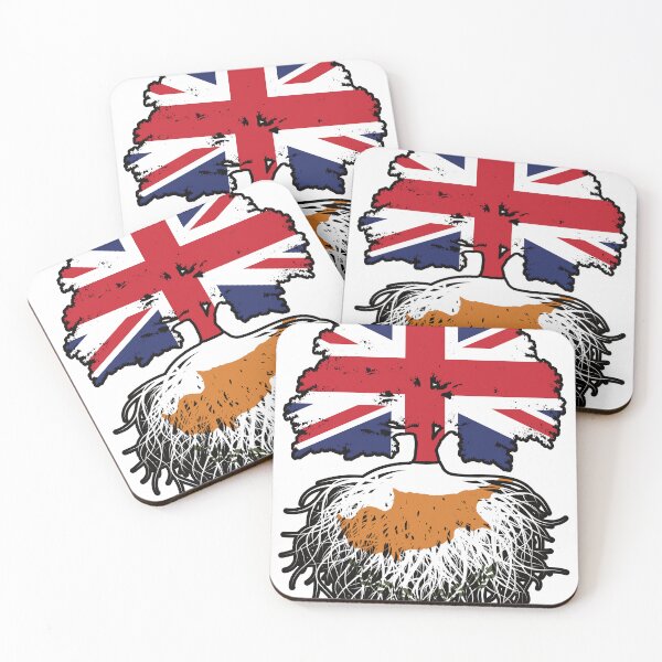 Item preview, Cyprus Cypriot British UK United Kingdom Britain Tree Roots Flag designed and sold by FlagX.