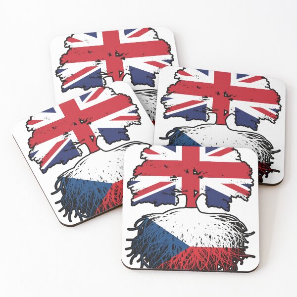 Item preview, Czech British UK United Kingdom Britain Tree Roots Flag designed and sold by FlagX.