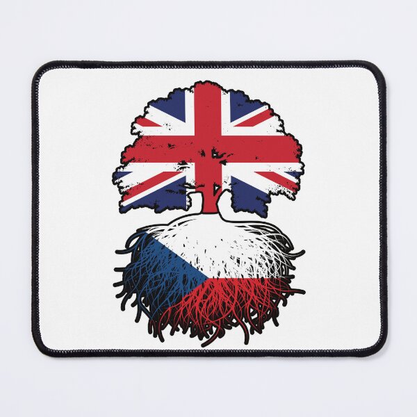 Item preview, Czech British UK United Kingdom Britain Tree Roots Flag designed and sold by FlagX.