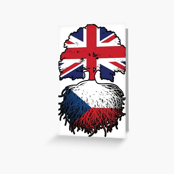Item preview, Czech British UK United Kingdom Britain Tree Roots Flag designed and sold by FlagX.