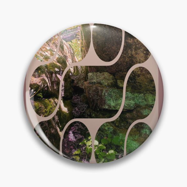Item preview, BC Forest Photograph with Vintage Abstract Framing designed and sold by DandelionTee.