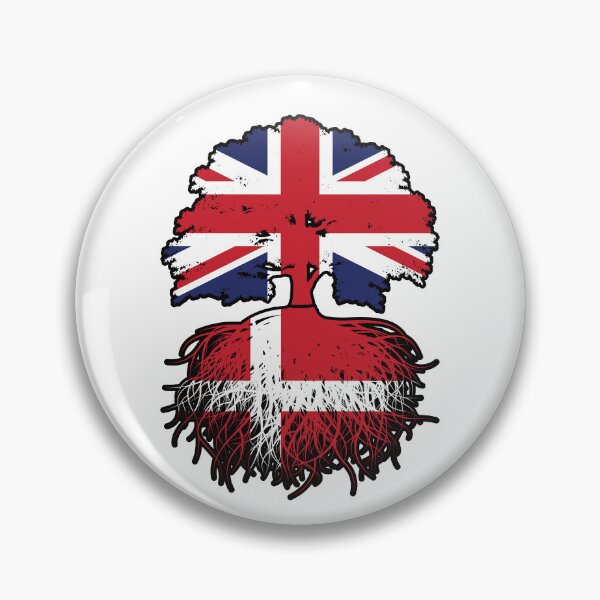 Item preview, Denmark Danish British UK United Kingdom Britain Tree Roots Flag designed and sold by FlagX.