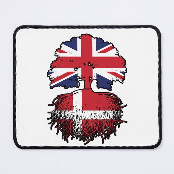 Item preview, Denmark Danish British UK United Kingdom Britain Tree Roots Flag designed and sold by FlagX.