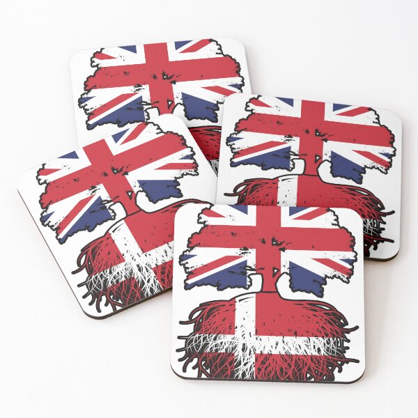Item preview, Denmark Danish British UK United Kingdom Britain Tree Roots Flag designed and sold by FlagX.
