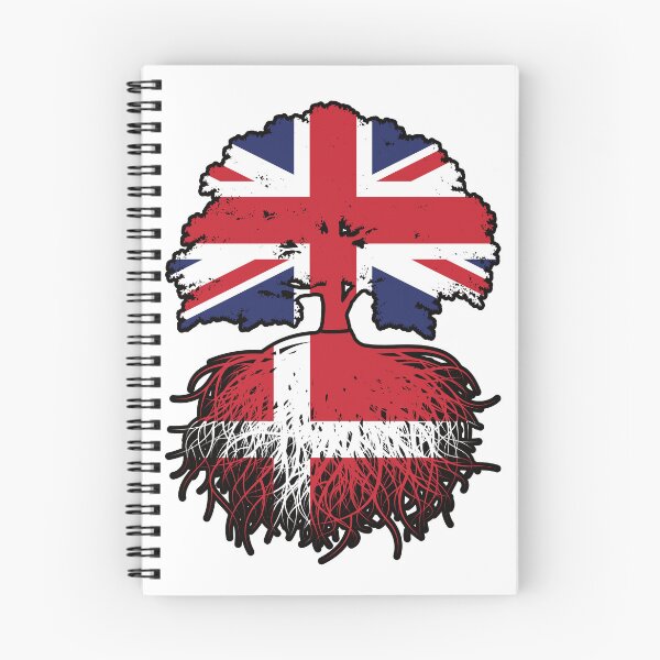 Item preview, Denmark Danish British UK United Kingdom Britain Tree Roots Flag designed and sold by FlagX.