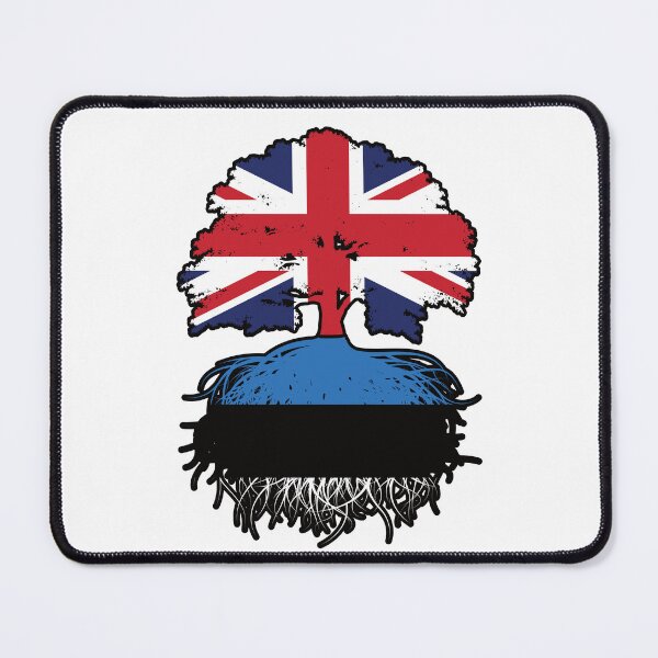 Item preview, Estonia Estonian British UK United Kingdom Britain Tree Roots Flag designed and sold by FlagX.