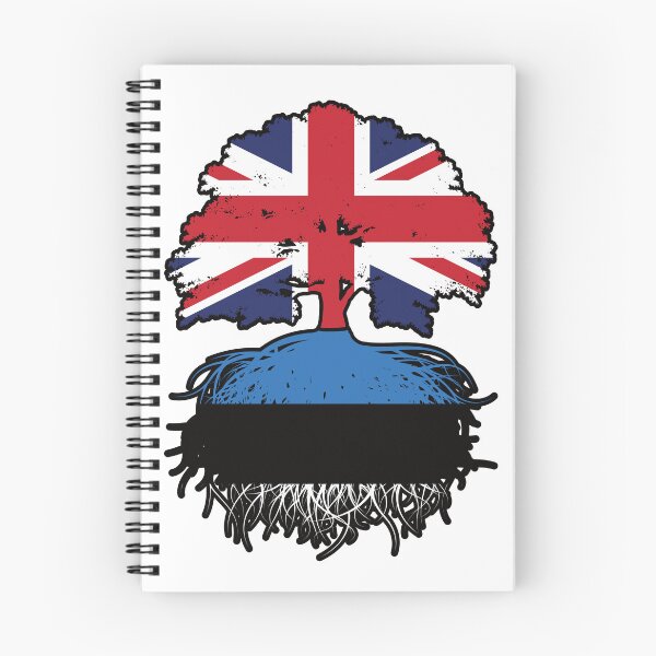 Item preview, Estonia Estonian British UK United Kingdom Britain Tree Roots Flag designed and sold by FlagX.