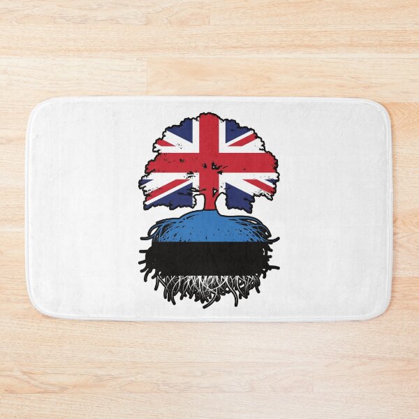 Item preview, Estonia Estonian British UK United Kingdom Britain Tree Roots Flag designed and sold by FlagX.