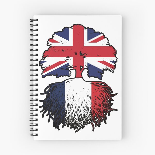 Item preview, France French British UK United Kingdom Britain Tree Roots Flag designed and sold by FlagX.