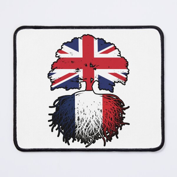 Item preview, France French British UK United Kingdom Britain Tree Roots Flag designed and sold by FlagX.