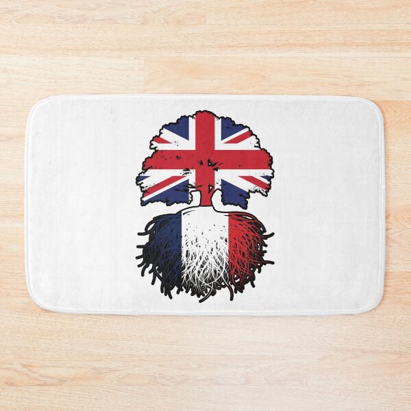 Item preview, France French British UK United Kingdom Britain Tree Roots Flag designed and sold by FlagX.