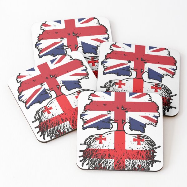 Item preview, Georgia Georgian British UK United Kingdom Britain Tree Roots Flag designed and sold by FlagX.