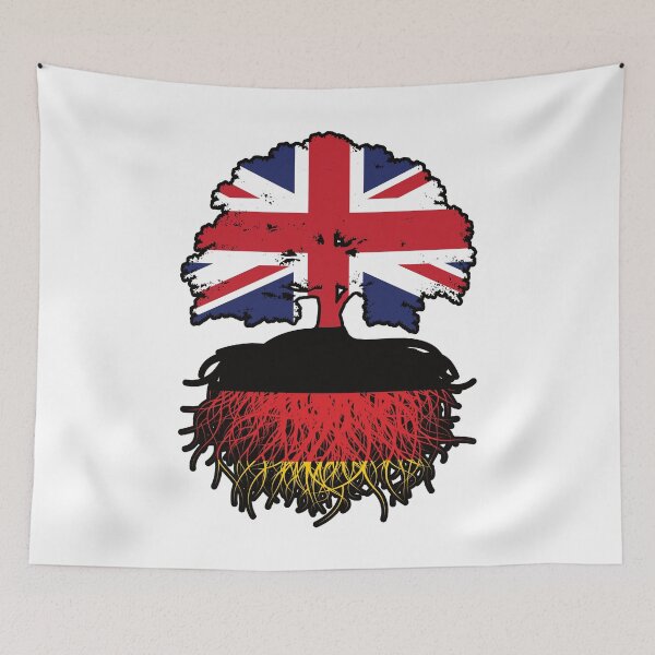 Item preview, Germany German British UK United Kingdom Britain Tree Roots Flag designed and sold by FlagX.