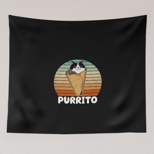 Item preview, Purrito A Cute Cat Funny Burrito designed and sold by vaxiek.