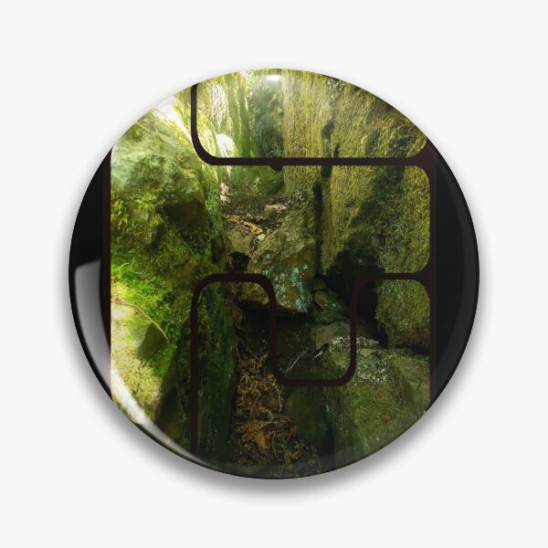 Item preview, BC Forest Photograph with Vintage Abstract Framing designed and sold by DandelionTee.