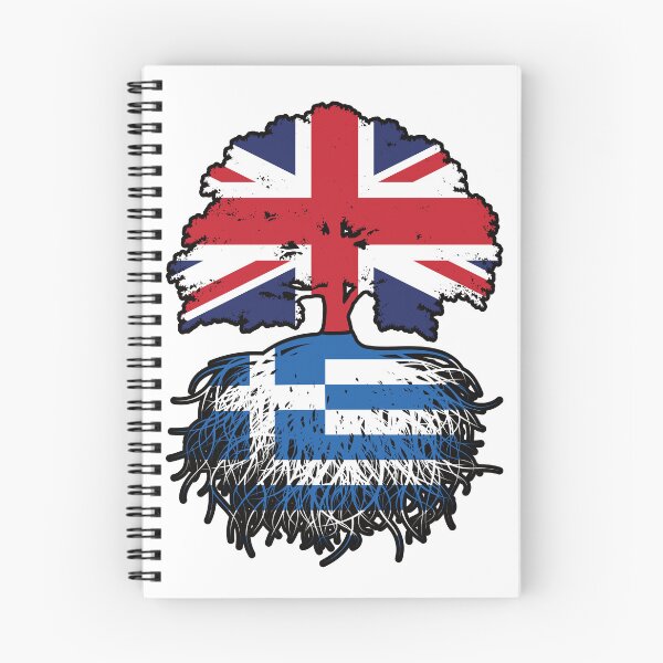 Item preview, Greece Greek British UK United Kingdom Britain Tree Roots Flag designed and sold by FlagX.