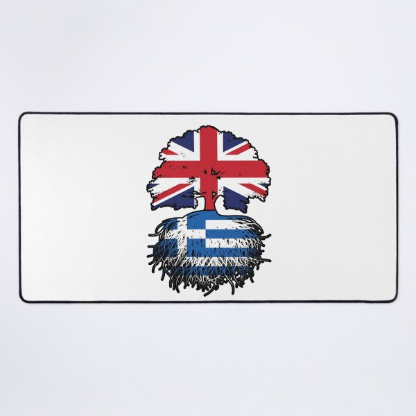 Item preview, Greece Greek British UK United Kingdom Britain Tree Roots Flag designed and sold by FlagX.