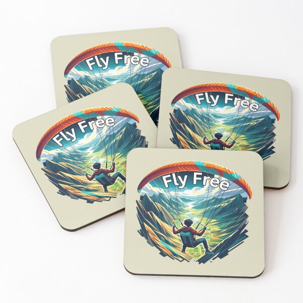 Item preview, Fly Free: Paragliding Adventure and Nature Escape in Vibrant Anime Style designed and sold by Dantin.