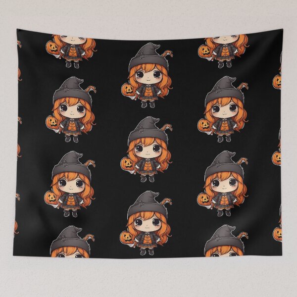 Item preview, Halloween Chibi Pumpkin Girl designed and sold by Temdo7.
