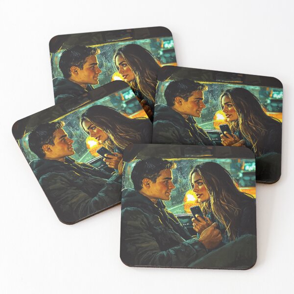Item preview, City Lights and Conversations: A Moment Shared designed and sold by oanaunciuleanu.