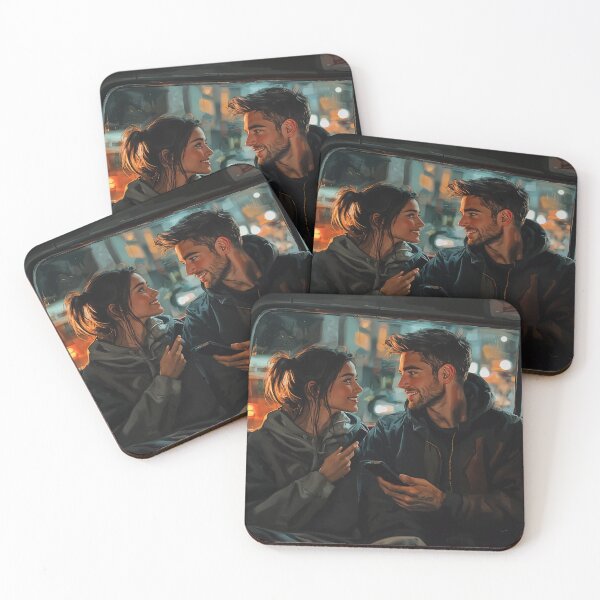 Item preview, City Lights and Conversations: A Moment Shared designed and sold by oanaunciuleanu.