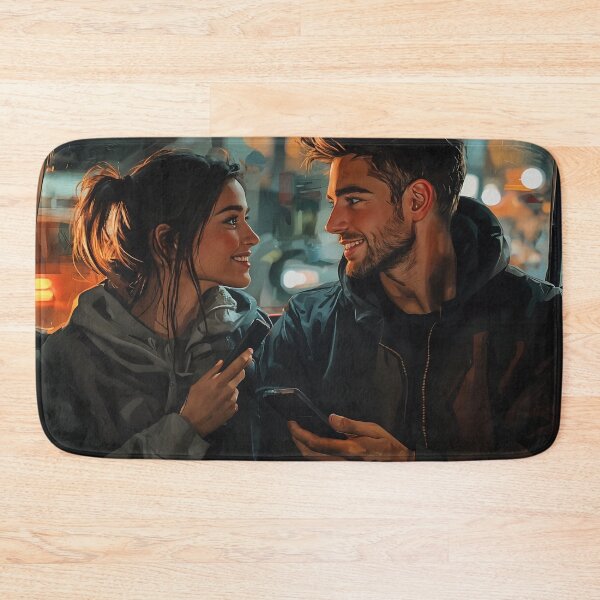 Item preview, City Lights and Conversations: A Moment Shared designed and sold by oanaunciuleanu.