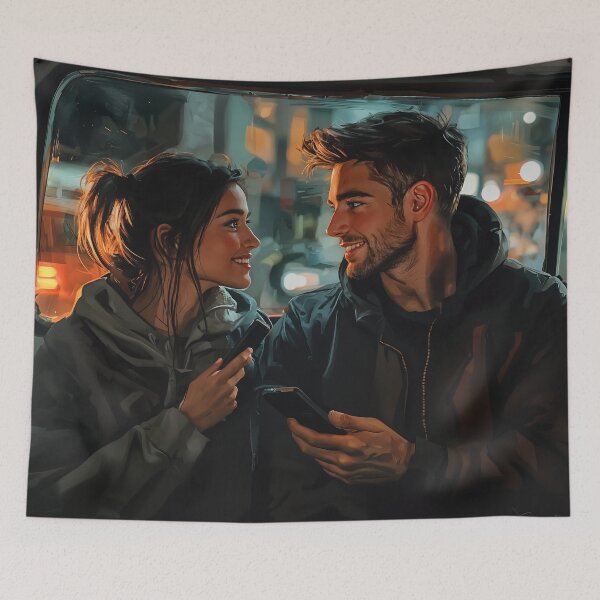 Item preview, City Lights and Conversations: A Moment Shared designed and sold by oanaunciuleanu.