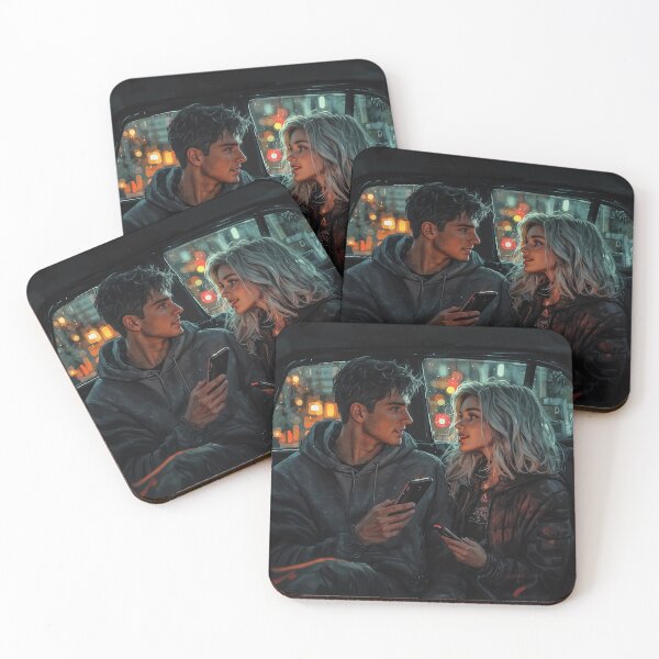 Item preview, City Lights and Conversations: A Moment Shared designed and sold by oanaunciuleanu.