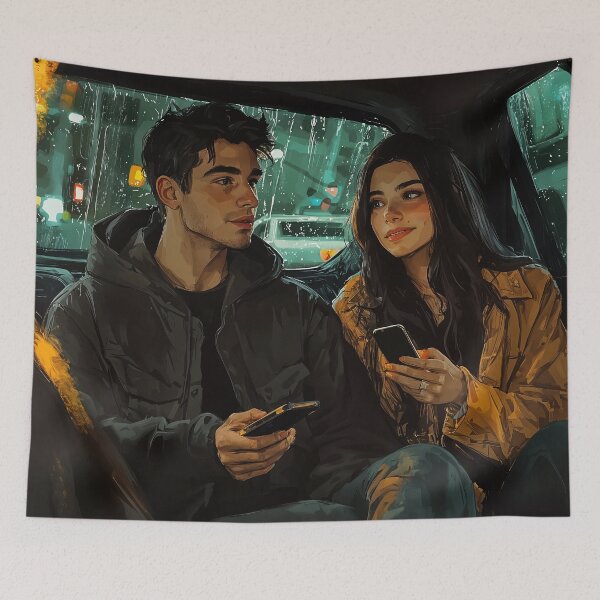 Item preview, City Lights and Conversations: A Moment Shared designed and sold by oanaunciuleanu.