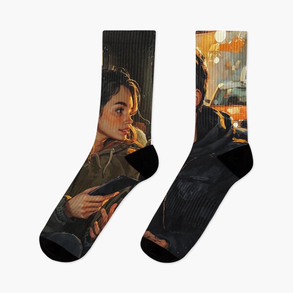 Item preview, City Lights and Conversations: A Moment Shared designed and sold by oanaunciuleanu.