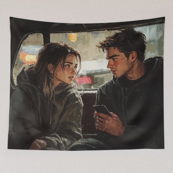 Item preview, City Lights and Conversations: A Moment Shared designed and sold by oanaunciuleanu.