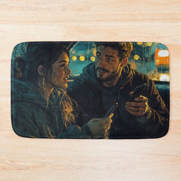 Item preview, City Lights and Conversations: A Moment Shared designed and sold by oanaunciuleanu.