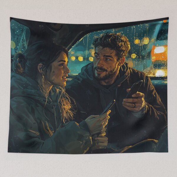 Item preview, City Lights and Conversations: A Moment Shared designed and sold by oanaunciuleanu.