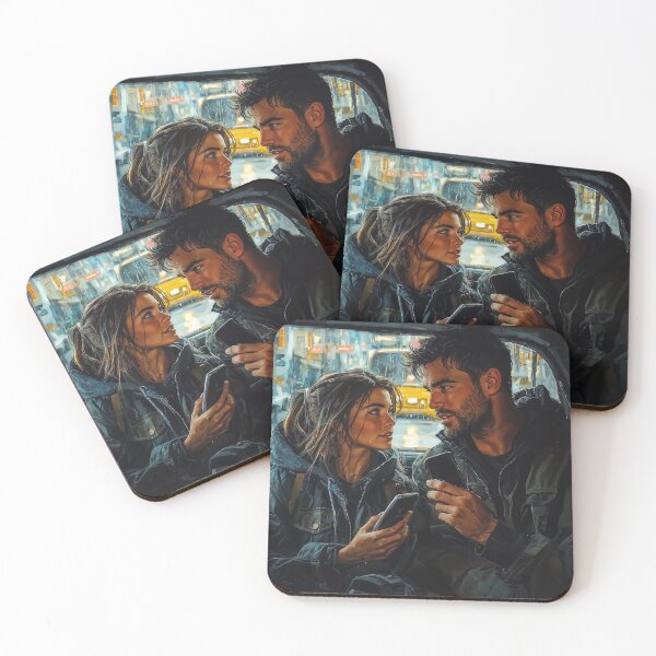 Item preview, City Lights and Conversations: A Moment Shared designed and sold by oanaunciuleanu.