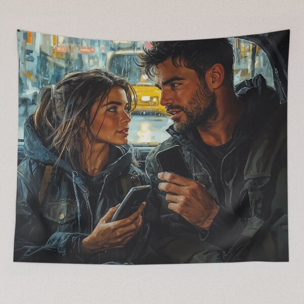 Item preview, City Lights and Conversations: A Moment Shared designed and sold by oanaunciuleanu.