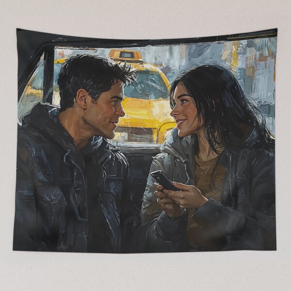 Item preview, City Lights and Conversations: A Moment Shared designed and sold by oanaunciuleanu.